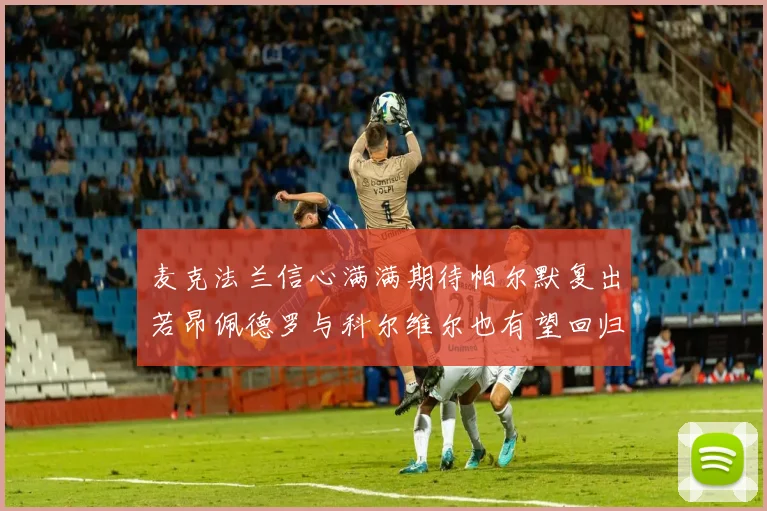 麦克法兰信心满满期待帕尔默复出若昂佩德罗与科尔维尔也有望回归